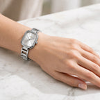 TOMI Women's Silver Minimalist Bracelet Watch