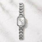 TOMI Women's Silver Minimalist Bracelet Watch