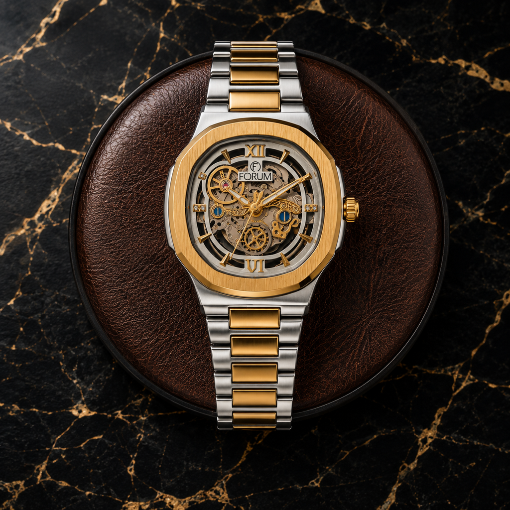 FORUM Octagonal Skeleton I Watch for Men