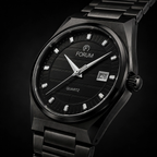 Forum Classic Quartz I Black Stainless Steel Watch
