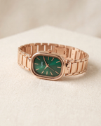 TOMI Emerald Green & Rose Gold Watch for Women