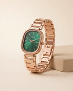 TOMI Emerald Green & Rose Gold Watch for Women