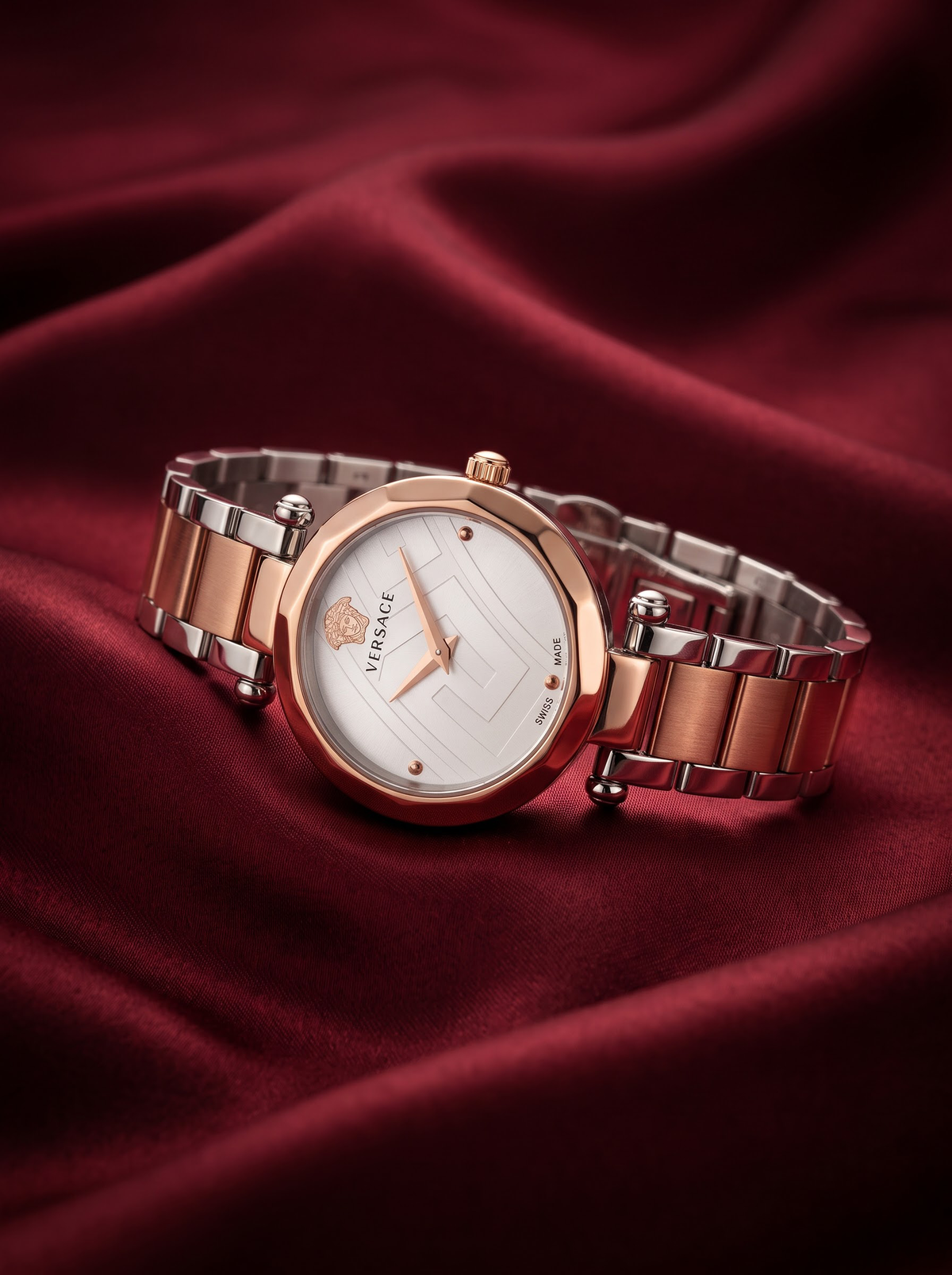 Versace Women's Two-Tone Rose Gold Watch