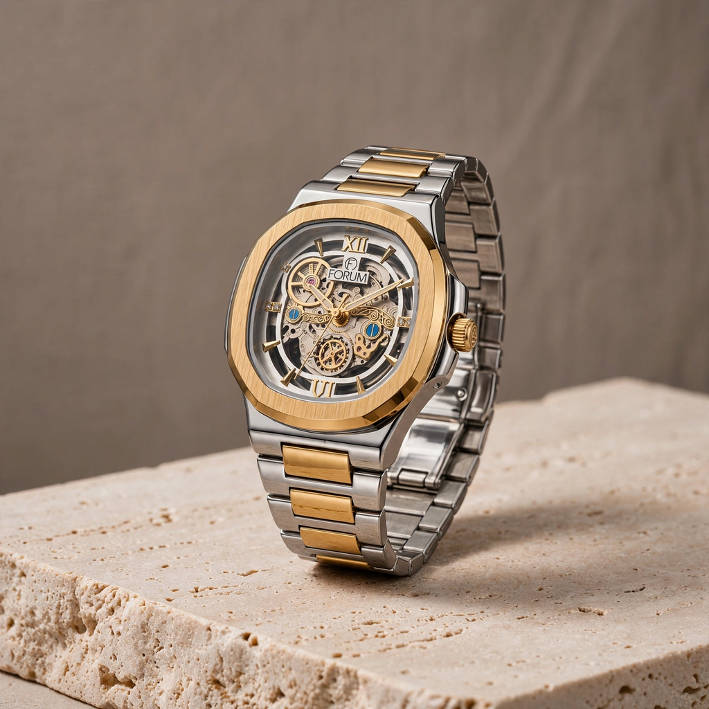 FORUM Octagonal Skeleton I Watch for Men
