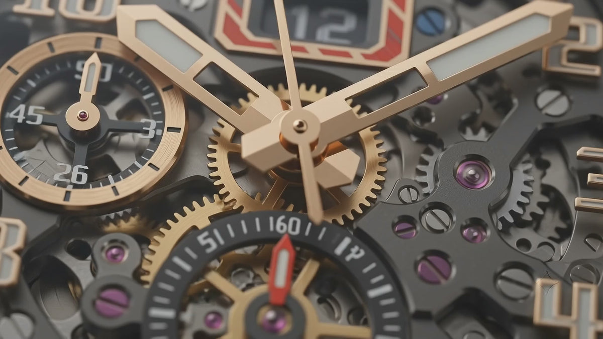 Eagle - Rose Gold Skeleton Watch