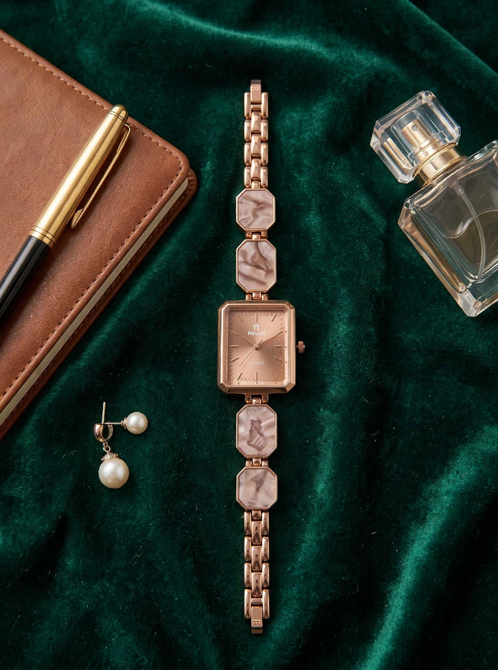 Revolt Rose Gold Women's Bracelet Watch