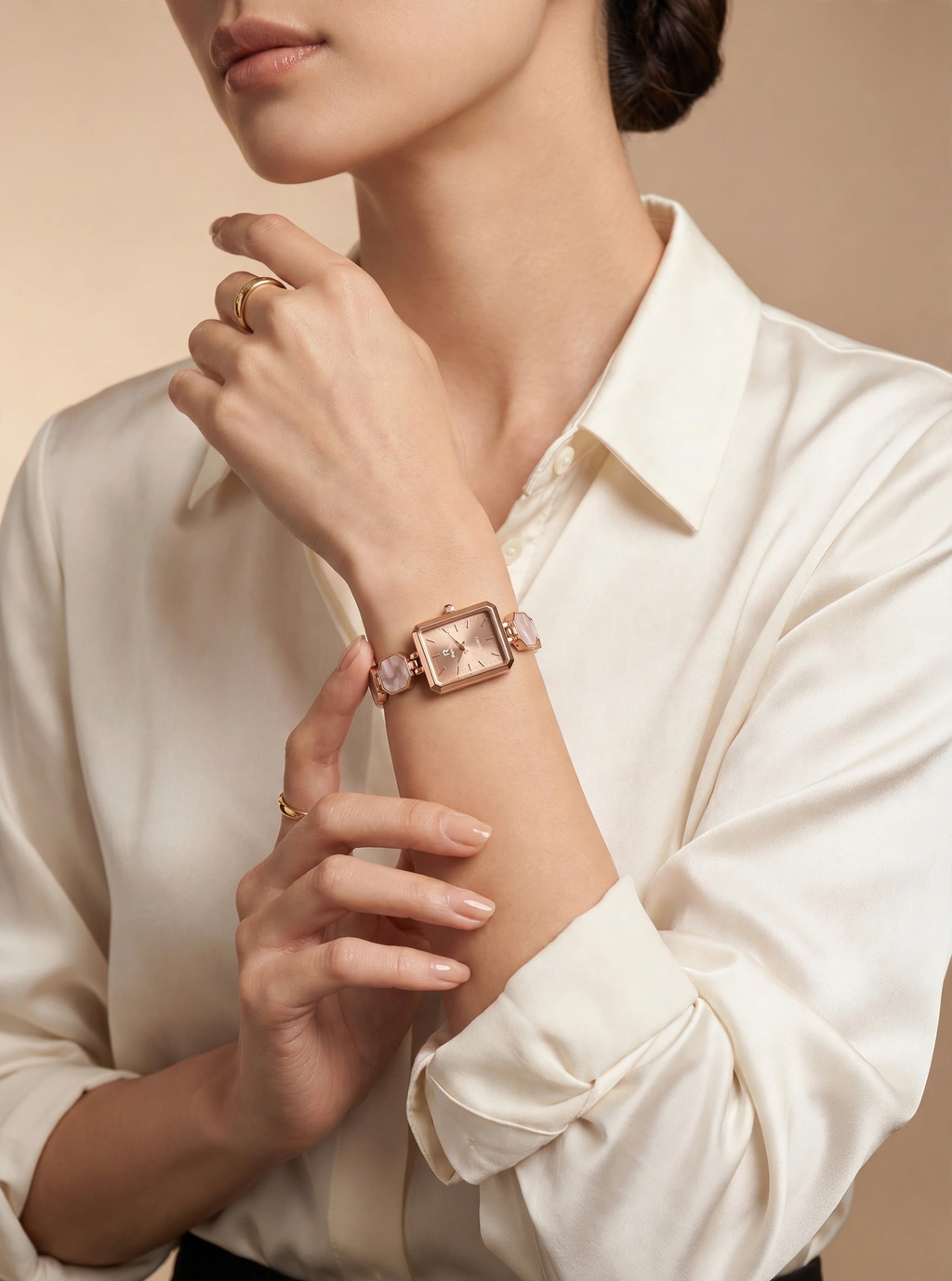 Revolt Rose Gold Women's Bracelet Watch